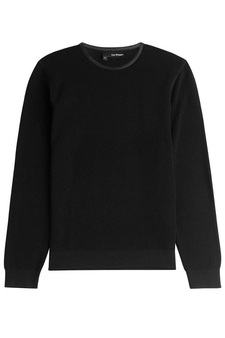 The Kooples The Kooples Ribbed Cotton Thermal - Black