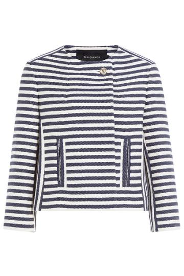 Tara Jarmon Tara Jarmon Striped Jacket - Blue