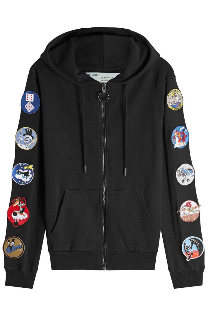 Off-white Off-white Patch Zipped Hoody