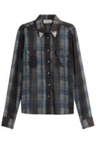 Preen Preen Printed Shirt With Embellishment - Grey