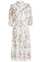 Zimmermann Zimmermann Printed Cotton Dress With Lace