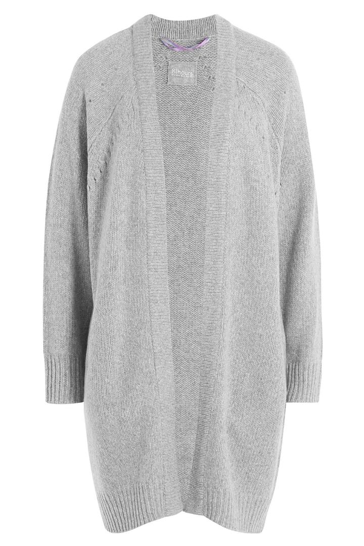 81 Hours By Dear Cashmere 81 Hours By Dear Cashmere Merino Wool Cardigan - Grey