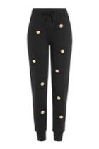 Boutique Moschino Boutique Moschino Embellished Cotton Sweatpants