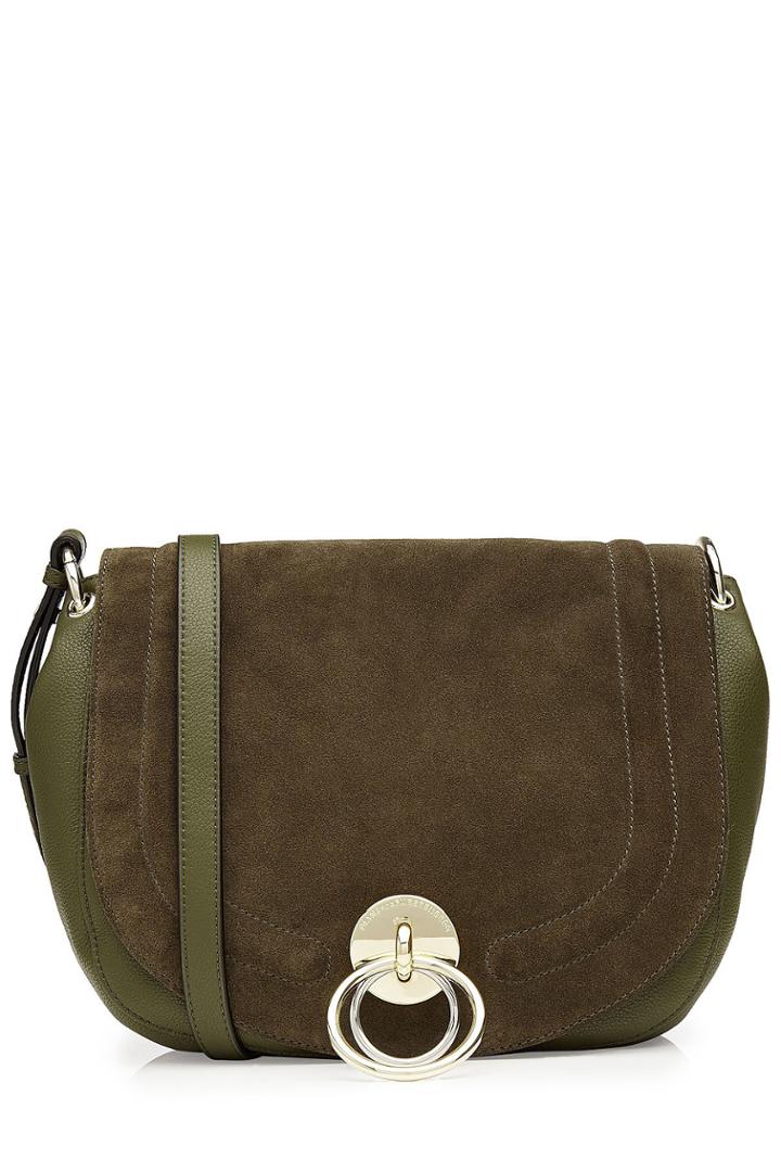 Diane Von Furstenberg Diane Von Furstenberg Suede And Leather Shoulder Bag