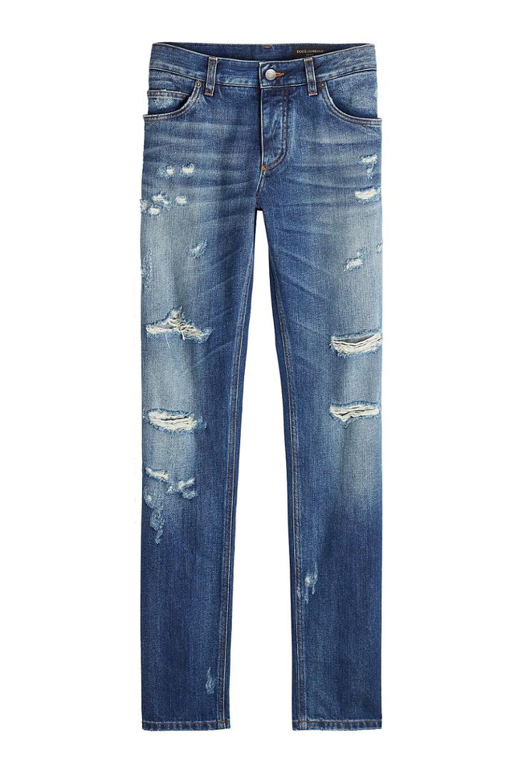 Dolce & Gabbana Dolce & Gabbana Slim Distressed Jeans