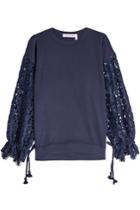 See By Chloé See By Chloé Lace And Jersey Top