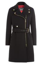 Boutique Moschino Boutique Moschino Wool Coat With Zipped Front - Black