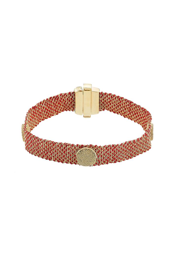 Carolina Bucci Carolina Bucci 18 Carat Gold And Silk Woven Bracelet