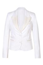 Neil Barrett Neil Barrett Stretch Cotton Cropped Blazer-vest - White