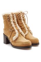 Tabitha Simmons Tabitha Simmons Leo Suede Ankle Boots With Leather And Shearling Inside