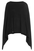 81 Hours By Dear Cashmere 81 Hours By Dear Cashmere Cashmere Poncho - Black