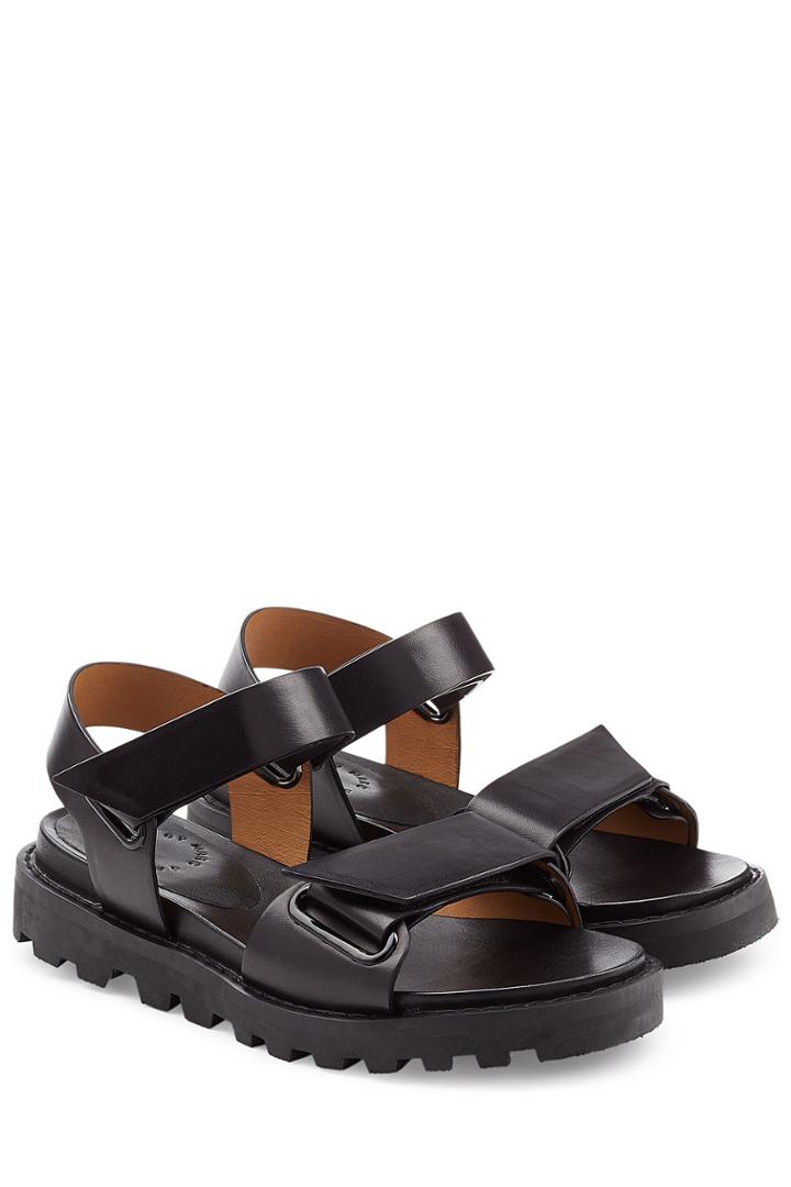 Marc By Marc Jacobs Marc By Marc Jacobs Leather Sport Sandals - Black
