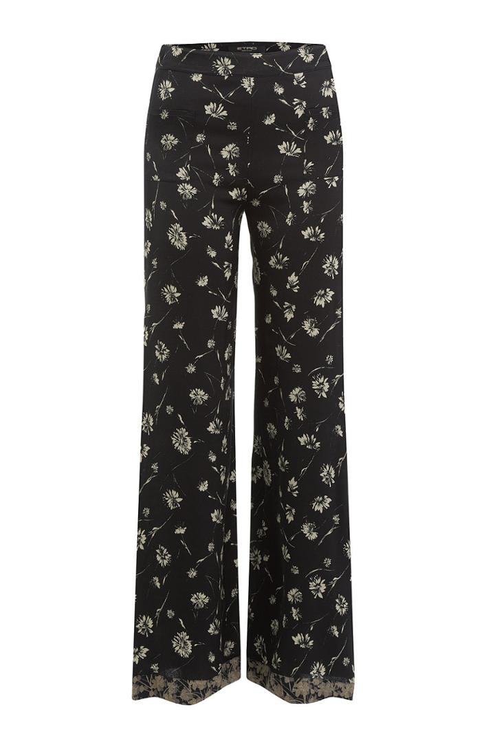 Etro Etro Wide Leg Printed Pants