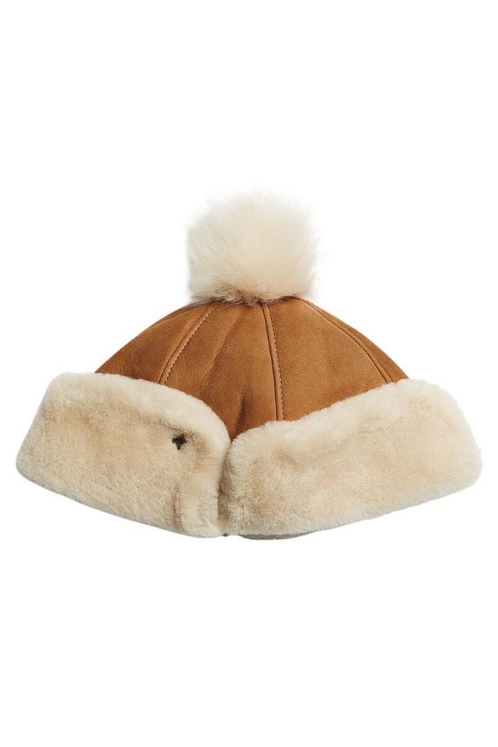 Ugg Australia Ugg Australia Sheepskin Pom Hat - Brown