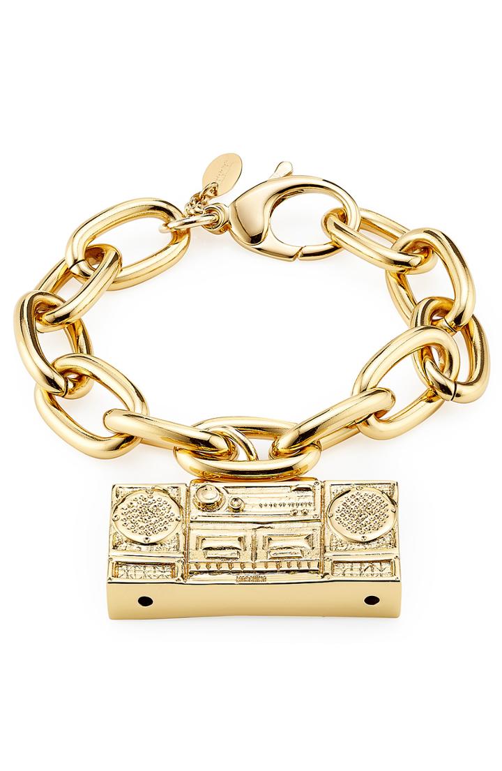Moschino Gold-tone Brass Bracelet