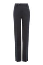 Jil Sander Jil Sander Virgin Wool Wide Leg Pants - Blue