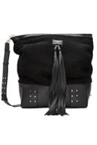 Balmain Balmain Leather Tote With Shearling