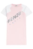 Kenzo Kenzo Embroidered Cotton Dress - Rose