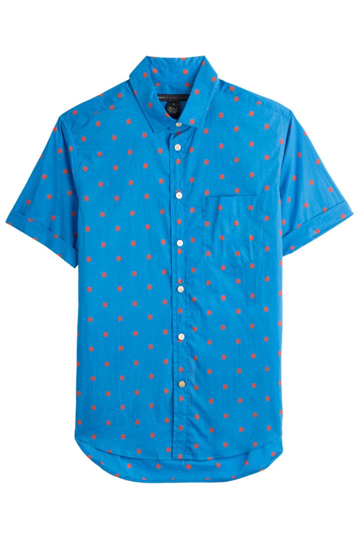 Marc By Marc Jacobs Marc By Marc Jacobs Printed Cotton Shirt - Blue