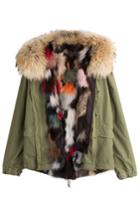 Mr & Mrs Italy Mr & Mrs Italy Cotton Parka With Raccoon And Fox Fur