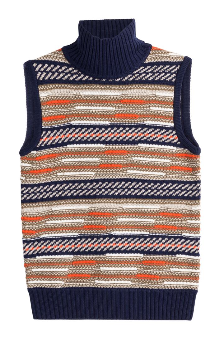 Diane Von Furstenberg Diane Von Furstenberg Vest With Merino Wool And Silk - Multicolor