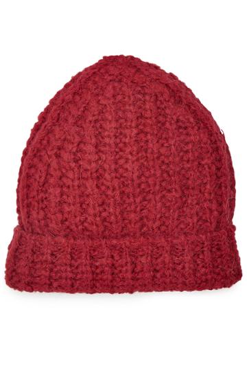 81 Hours By Dear Cashmere 81 Hours By Dear Cashmere Hat With Alpaca And Merino Wool - Red