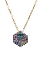 Noor Fares Noor Fares 18kt Icosagon Pendant Necklace With Diamonds - Black