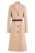 Jil Sander Navy Jil Sander Navy Wool Coat With Cashmere - Camel