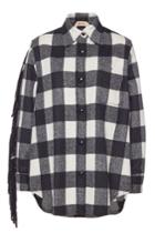 N°21 N°21 Flannel Shirt With Sequinned Fringes