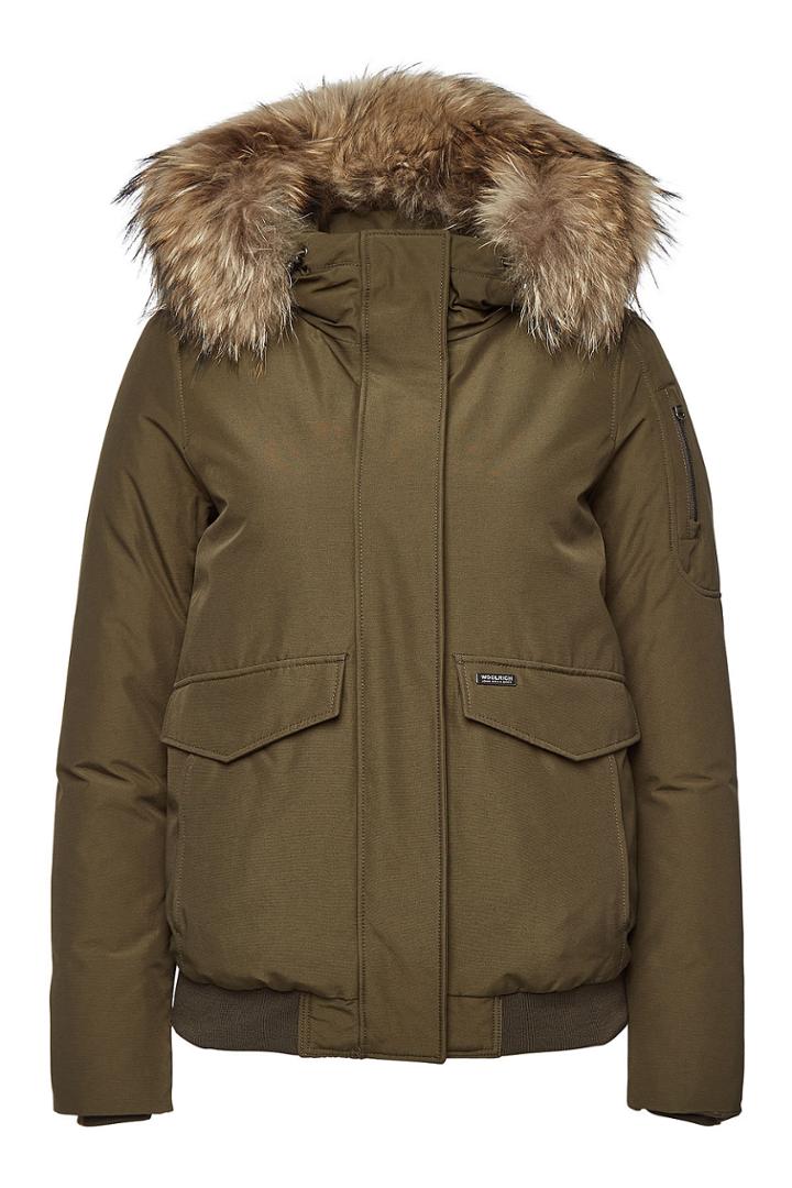 Woolrich Woolrich Minerva Bomber Jacket With Raccoon Fur
