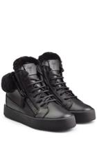 Giuseppe Zanotti Giuseppe Zanotti Leather/shearling High-top Sneakers
