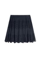 Alberta Ferretti Alberta Ferretti Embroidered Cotton-silk Skirt