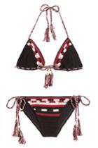 Anna Kosturova Anna Kosturova Medina Crochet Bikini - Black