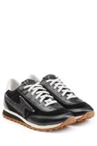 Marc Jacobs Marc Jacobs Velvet And Leather Sneakers