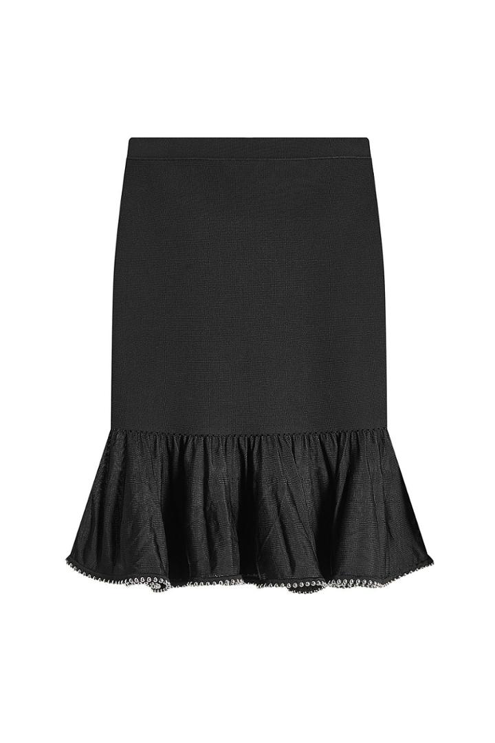 Alexander Wang Alexander Wang Skirt With Embellished Trim