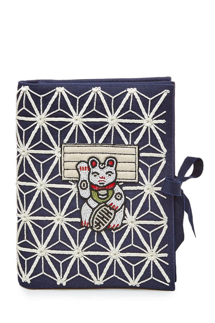Olympia Le-tan Olympia Le-tan Manekineko Embellished Fabric Clutch - Multicolored