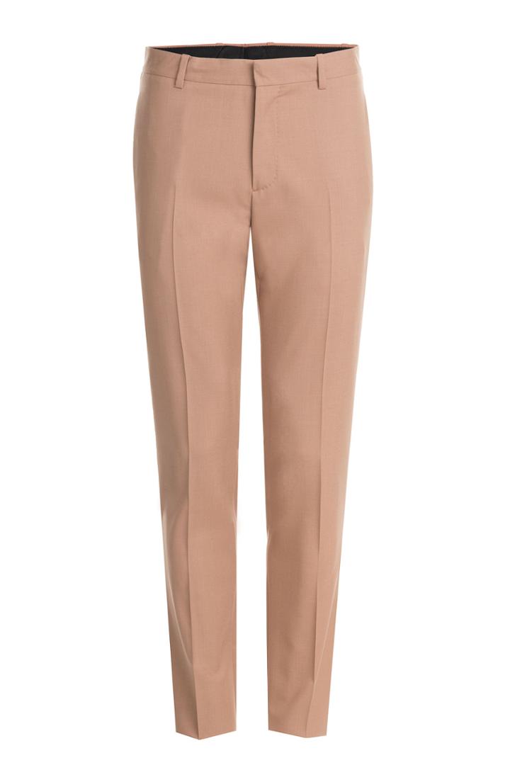 Maison Margiela Maison Margiela Slim Fit Wool Trousers - Camel