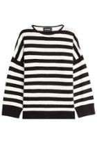 The Kooples The Kooples Striped Cashmere Pullover - Black