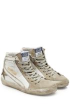 Golden Goose Golden Goose Slide High-top Sneakers In Suede And Leather