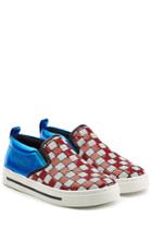 Marc Jacobs Marc Jacobs Leather Slip-on Sneakers With Sequins - Multicolor