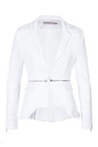 Preen By Thornton Bregazzi Preen By Thornton Bregazzi Stretch Cotton Kouna Blazer - White