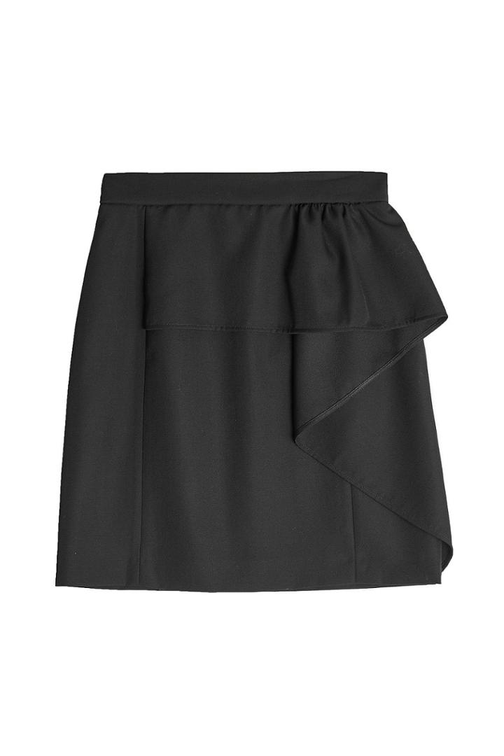 Tara Jarmon Tara Jarmon Virgin Wool Skirt With Ruffle