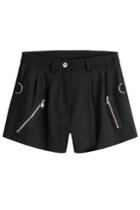Moschino Moschino Virgin Wool Shorts With Zippers - Black