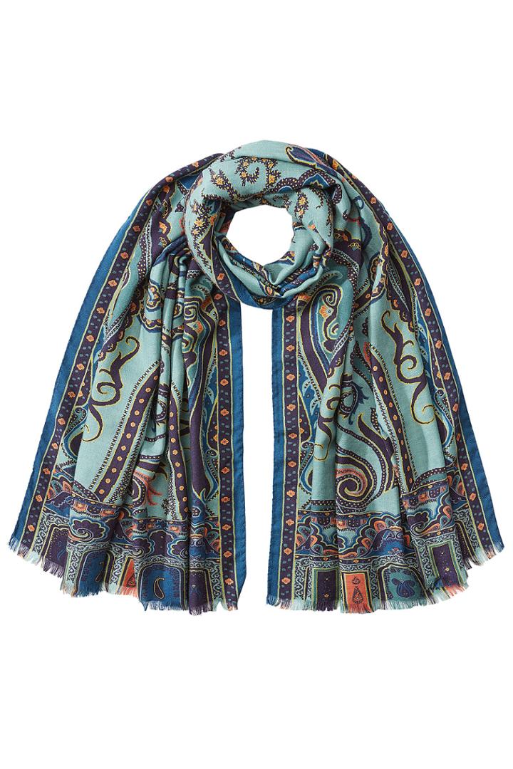 Etro Etro Silk-cashmere Printed Scarf - Multicolor