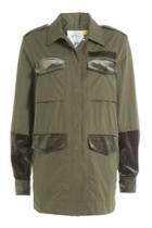 Sjyp Sjyp Cotton Parka With Velvet And Embroidery