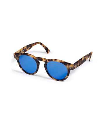 Illesteva Mirrored Sunglasses In Matte Tortoise