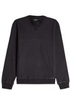 Valentino Valentino Rockstud Cotton Sweatshirt - Black