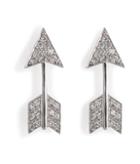Anita Ko 18kt White Gold Arrow Earrings With Diamonds