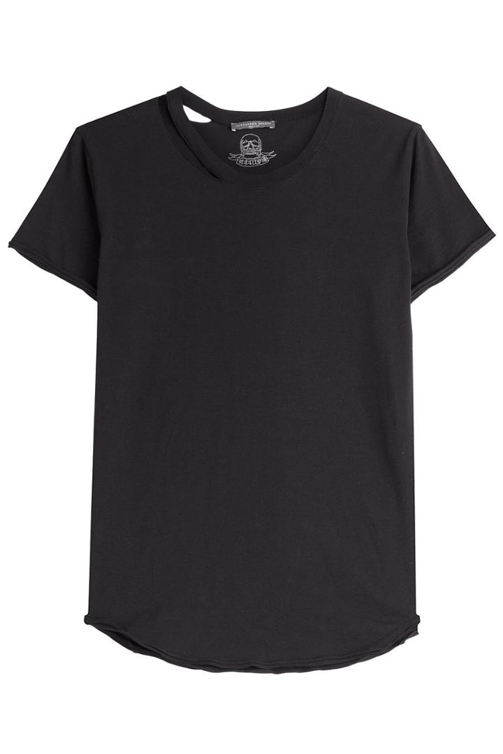 Alexander Mcqueen Alexander Mcqueen Deconstructed Cotton T-shirt - Black