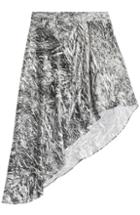 Mcq Alexander Mcqueen Asymmetric Silk Skirt
